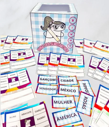 BINGO DOS SUBSTANTIVOS COMUNS E PRÓPRIOS