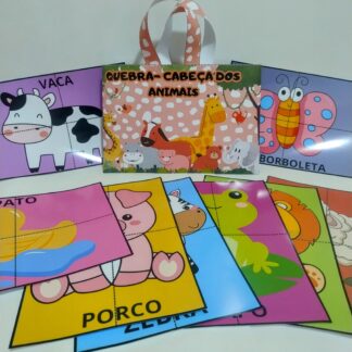 Quebra- cabeça animais grande