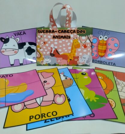 Quebra- cabeça animais grande