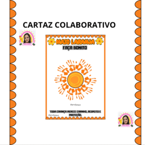 Cartaz colaborativo: Maio laranja 🧡
