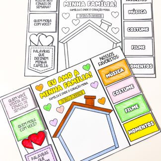 Lapbook sobre minha família - dia da família