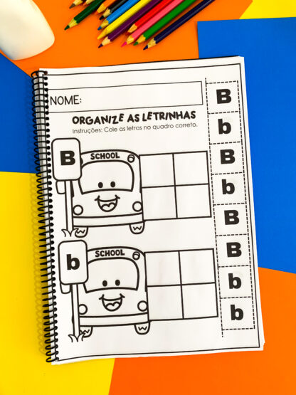 Apostila Organizando Letrinhas – Estacione Letras Bastão Maiúsculas e Minúsculas! - Image 4