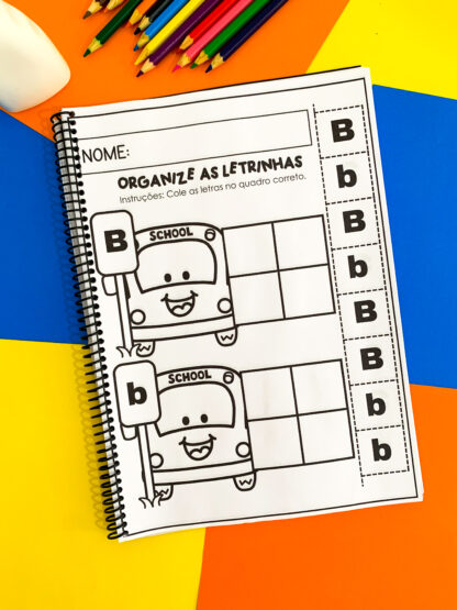 Apostila Organizando Letrinhas – Estacione Letras Bastão Maiúsculas e Minúsculas! - Image 5