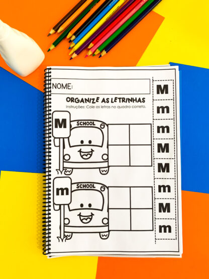 Apostila Organizando Letrinhas – Estacione Letras Bastão Maiúsculas e Minúsculas! - Image 9