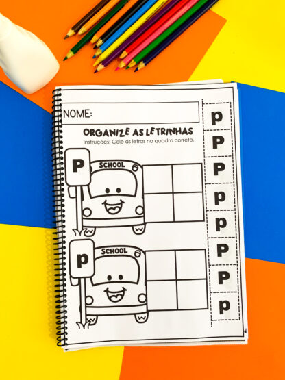 Apostila Organizando Letrinhas – Estacione Letras Bastão Maiúsculas e Minúsculas! - Image 10