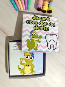 História na Caixa “O Jacaré com dor de dente”
