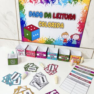 Dado da leitura colorida com painel