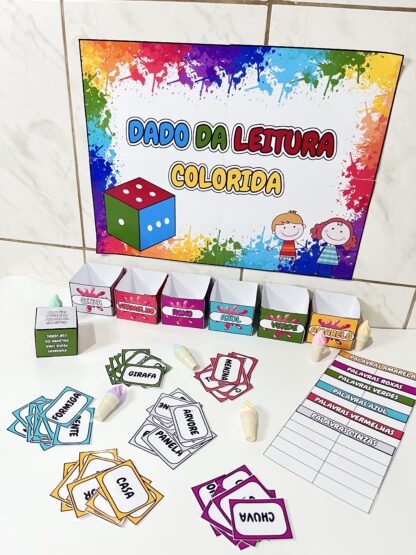 Dado da leitura colorida com painel