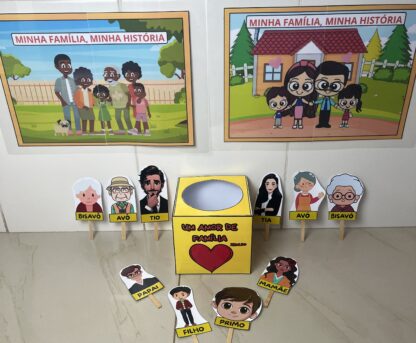 KIT DIA DA FAMÍLIA - PAINEL E CAIXINHA DE HISTÓRIA - Image 8