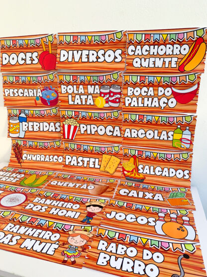 Placas Festa - Junina