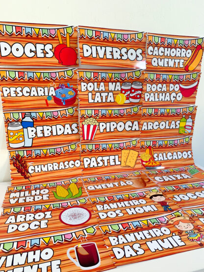Plaquinhas Sinalizadoras Festa Junina - Image 6