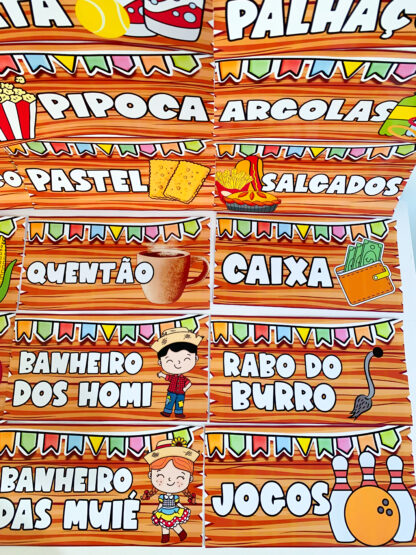 Plaquinhas Sinalizadoras Festa Junina - Image 10
