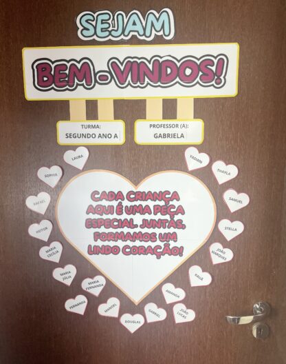 Painel de porta Coração