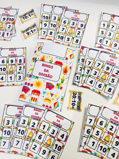Matemática: bingo de divisão