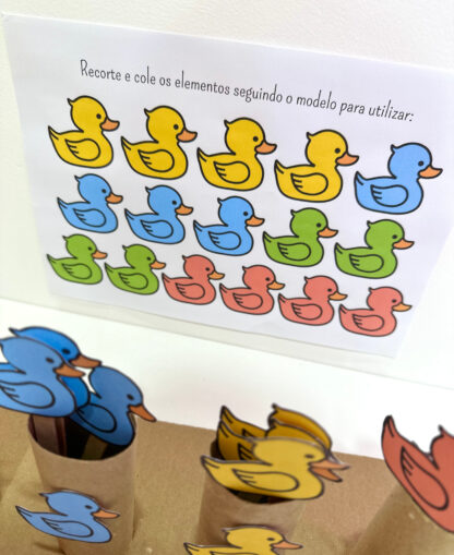 Pareamento patinho colorido no palito - Imagem 3