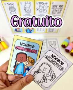 Livrinho para colorir Nossos combinados