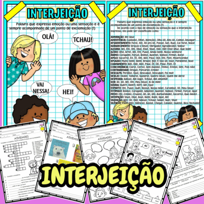 Kit atividades interjeição