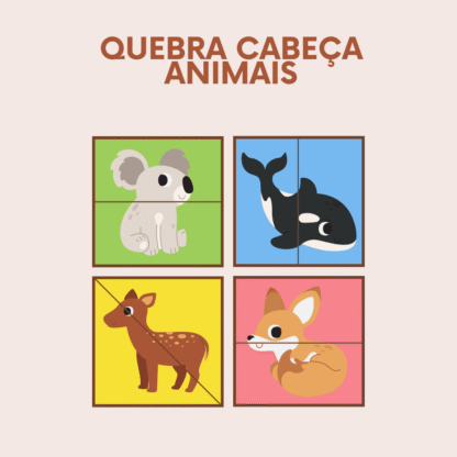 🎉 QUEBRA-CABEÇA DOS ANIMAIS 🐶🐘 - Image 2