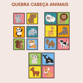 🎉 QUEBRA-CABEÇA DOS ANIMAIS 🐶🐘