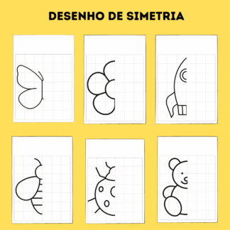 🧠✍️ Atividade de Desenho de Simetria