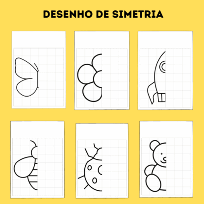 🧠✍️ Atividade de Desenho de Simetria