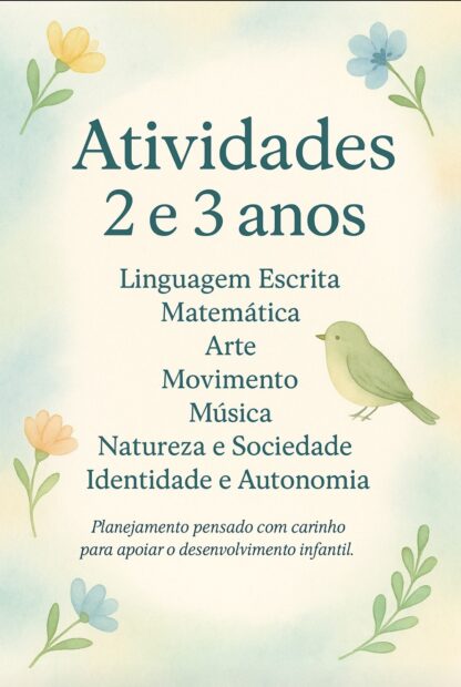ATIVIDADES 2 e 3 ANOS -GRADE CURRICULAR
