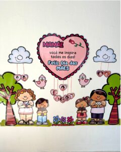 Painel Dia das Mães Coração