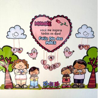 Painel Dia das Mães Coração