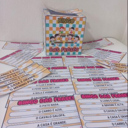 Alfabetização: Bingo de frases