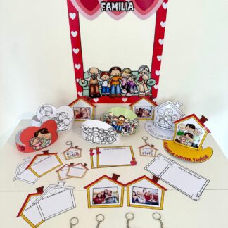 KIT LEMBRANCINHAS E MOLDURA PARA FOTO TEMA DIA DA FAMÍLIA.