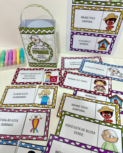 Quebra-cabeça das Frases Sílabas Complexas