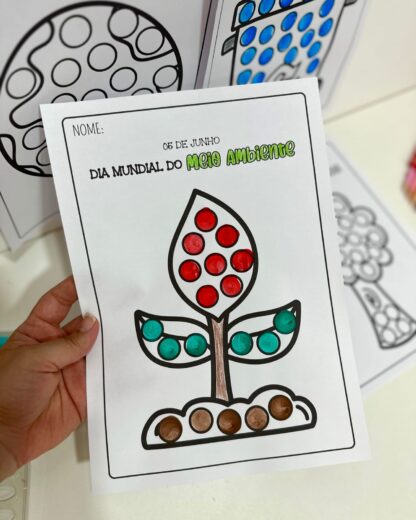 Atividade pintura Sensorial