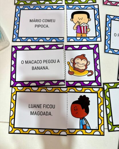 QUEBRA-CABEÇA DAS FRASES - SÍLABAS SIMPLES - Imagem 2