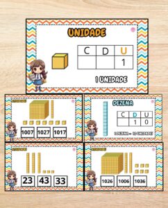 Fichas de Atividades com Material Dourado