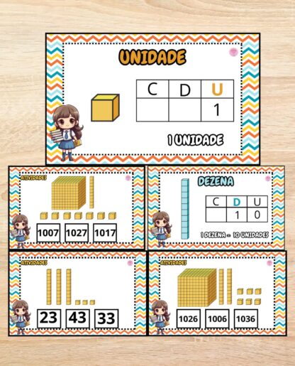 Fichas de Atividades com Material Dourado