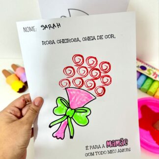 Dia das Mães – Buquê Encantado para Colorir e Criar!
