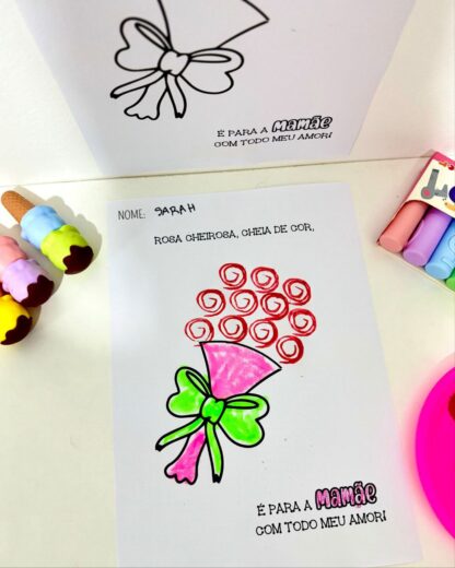 Dia das Mães – Buquê Encantado para Colorir e Criar! - Image 2