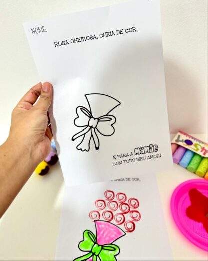 Dia das Mães – Buquê Encantado para Colorir e Criar! - Image 3