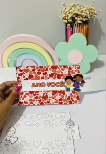 Cartão Interativo “Amo Você” – Um gesto simples e cheio de carinho!