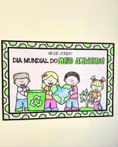 Cartaz para Colorir – Tema Meio Ambiente