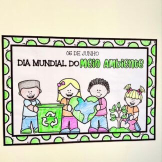Cartaz para Colorir – Tema Meio Ambiente