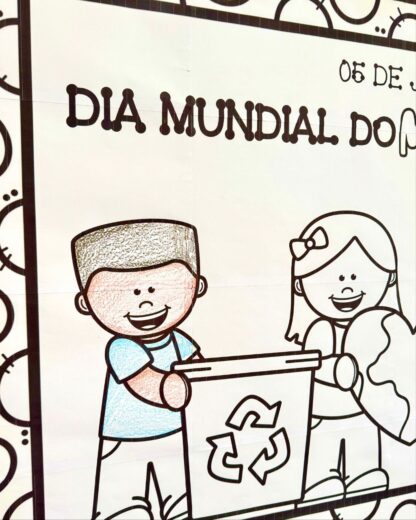 Cartaz para Colorir – Tema Meio Ambiente - Image 2