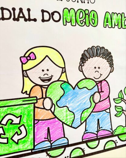 Cartaz para Colorir – Tema Meio Ambiente - Image 5