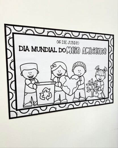 Cartaz para Colorir – Tema Meio Ambiente - Image 6