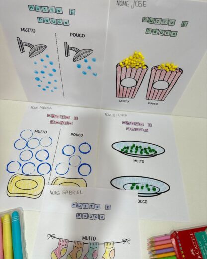 Atividades de Artes – Tema: Conceitos Grande e Pequeno
