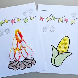 PINTURA JUNINA – ROLINHO E MILHOS