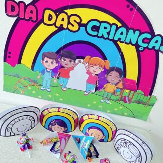 Painel e lembrançinha dia das crianças