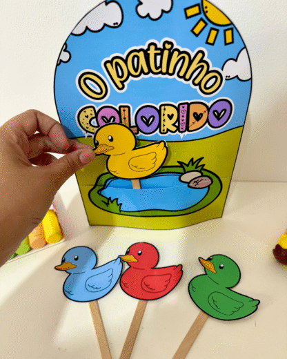 Luva musical “O Patinho Colorido” - Imagem 3