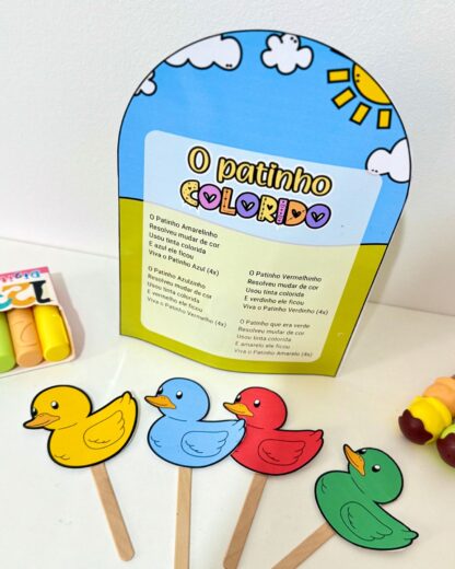 Luva musical “O Patinho Colorido” - Imagem 7