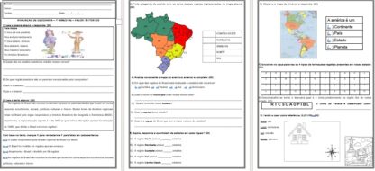 AVALIAÇÃO DE GEOGRAFIA – ESTADOS E REGIÕES BRASILEIRAS – FORMAÇÃO DA VEGETAÇÃO – PONTOS CARDEAIS – CLIMA DO PARANÁ